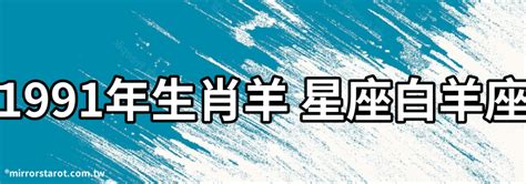 1991是什麼年|1991是民國幾年？1991是什麼生肖？1991幾歲？